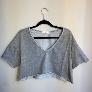 UO Project Social Cropped Boxy Lounge Top